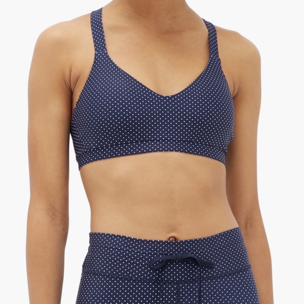 Brand New! The Upside Sophie polka dot sports bra size XS